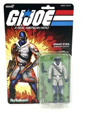 Super7 Reaction G.I. Joe Snake Eyes  Arctic  O-Ring Action Figure Carded 3.75