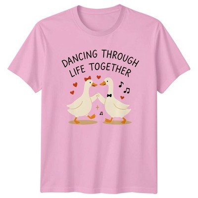 Dancing Through Life Together T-Shirt Ente Gans