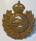 Canadian WW1 Engineers Brass Cap Badge. x2 lugs