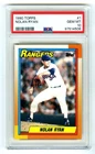 NOLAN RYAN~TEXAS RANGERS~1990 TOPPS PSA-10 GEM-MT GRADED MLB CARD #1 (NEW CASE)