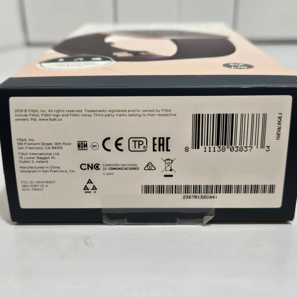 Fitbit Versa 2 Rastreador de Actividad - Burdeos/Cobre Rosa Podómetro Salud Foto 3 de 4