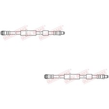 2x QUICK BRAKE Bremsschlauch links rechts für Mercedes-Benz SL R231