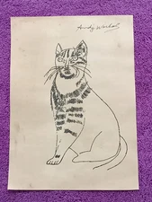 Andy Warhol Drawing on paper (Handmade) signed and stamped mixed media.