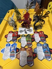 Heroscape Lot Huge Dragons Zelrig Braxas Nilfheim Charos Memring Su-Bak-Na