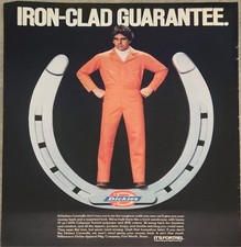 1980 Dickies Coveralls Vintage Ad Iron Clad Guaranatee 13x10