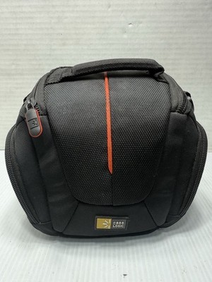 Case Logic SLR DSLR Camera Bag Holster Padded Black Orange No Strap