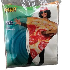 Spirit Halloween Pizza Slice Costume Kids 8 One Size Orange Pepperoni Food Fun