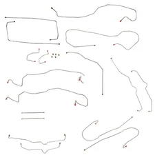 2000-07 Tahoe Avalanche Yukon Suburban Escalade 4WD TC Brake Line Kit Stainless