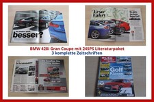 BMW 428i Gran Coupe mit 245PS Literaturpaket - 3 komplette Zeitschriften