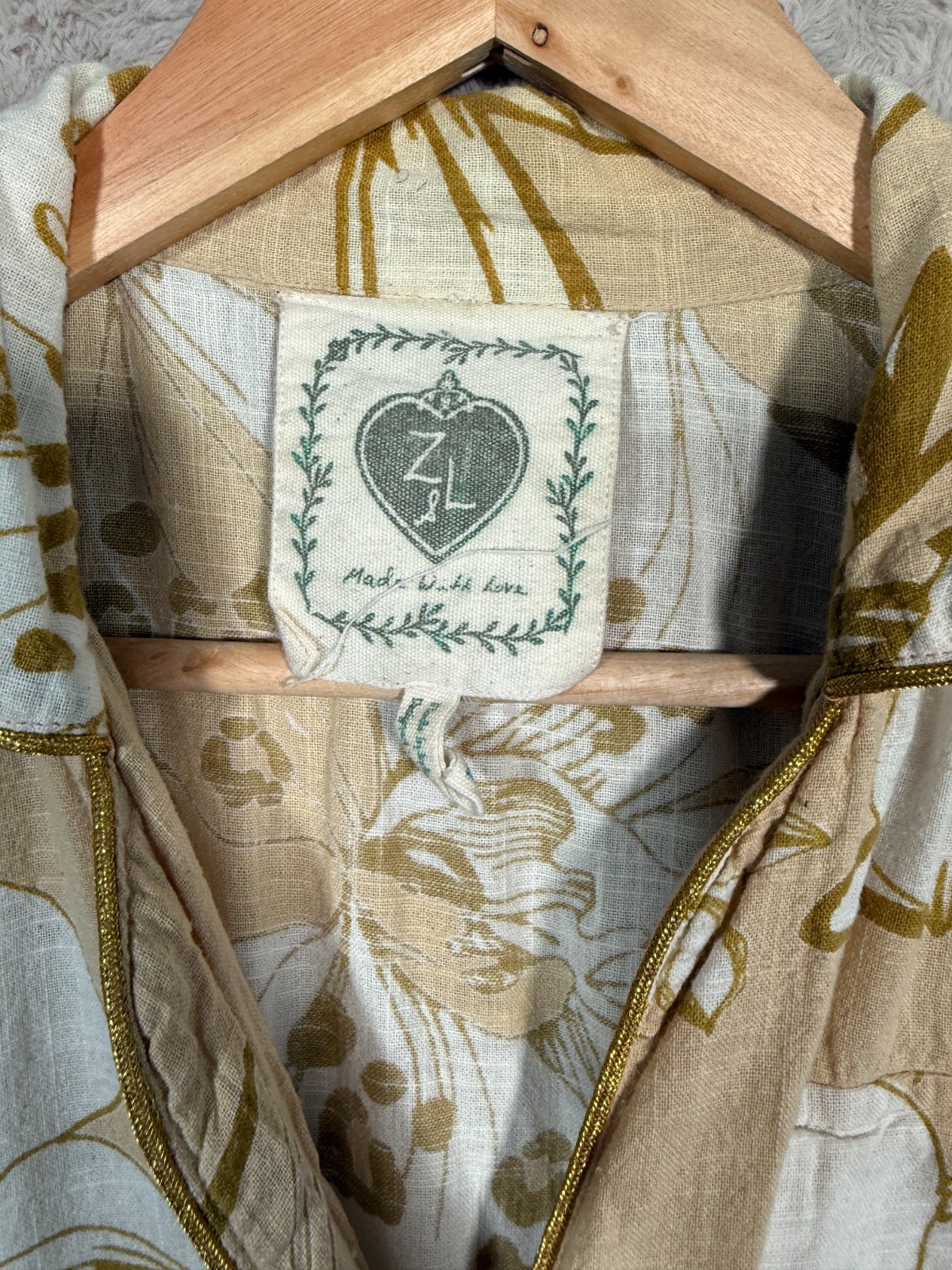 Z&L Europe Floral Maxi Shirt Dress Safari A-line Medium Buttoned