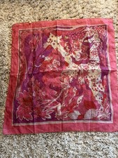 Ladies And Purple Floral Scarf 25  Square