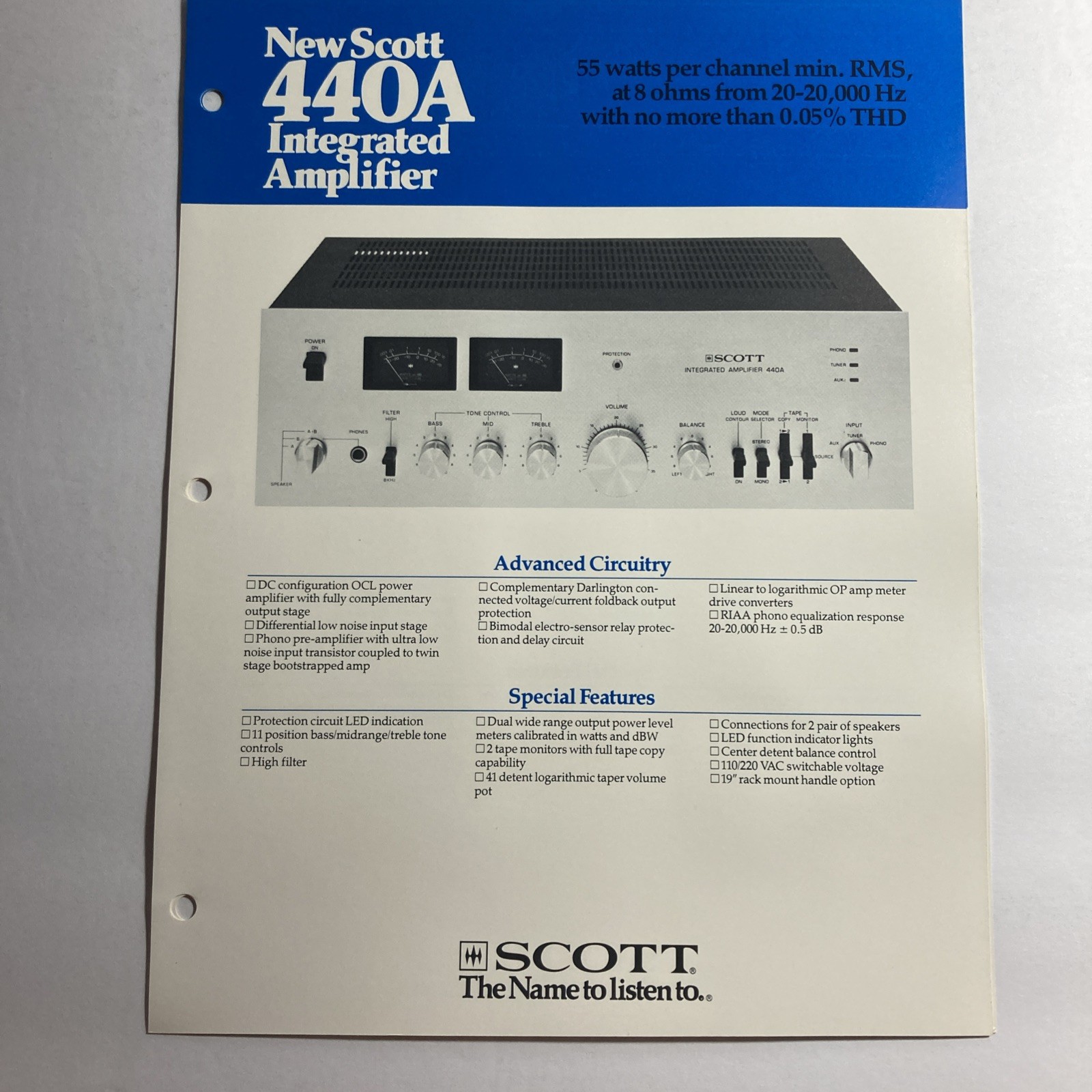 Scott 420 vintage audio equipment - eBay listing photo 2