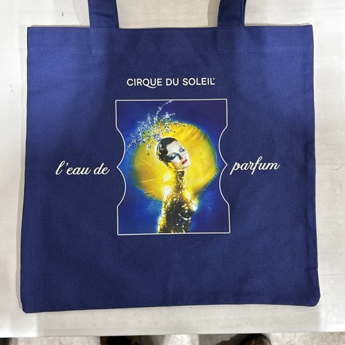 Cirque Du Soleil Blue Canvas Tote Bag L’eau De Parfum / I6