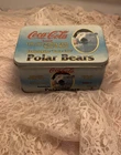 1996 Coca Cola Polar Bear Collectible Metal TIN Trading Cards VINTAGE Pre Owned
