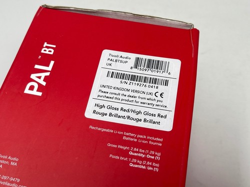 SUPREME X TIVOLI PAL BT PORTABLE SPEAKER RED SS18 BLUETOOTH RADIO - 第 4/4 張圖片