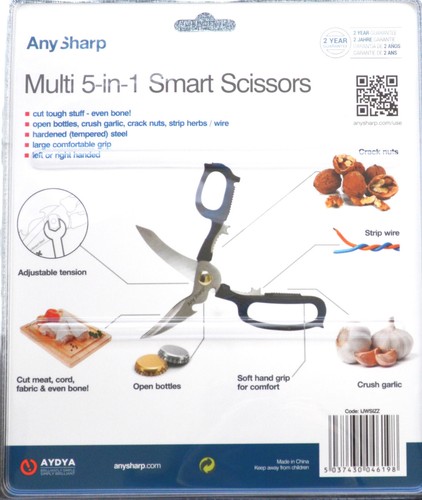 ANY SHARP MULTI 5 IN 1 SMART CUTS ANYTHING MULTI PURPOSE SCISSORS - Picture 3 of 4