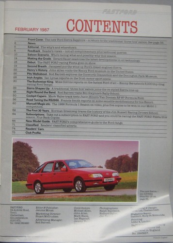 Fast Ford magazine February 1987 - Picture 2 of 2
