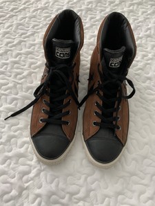 all star converse couro cano alto