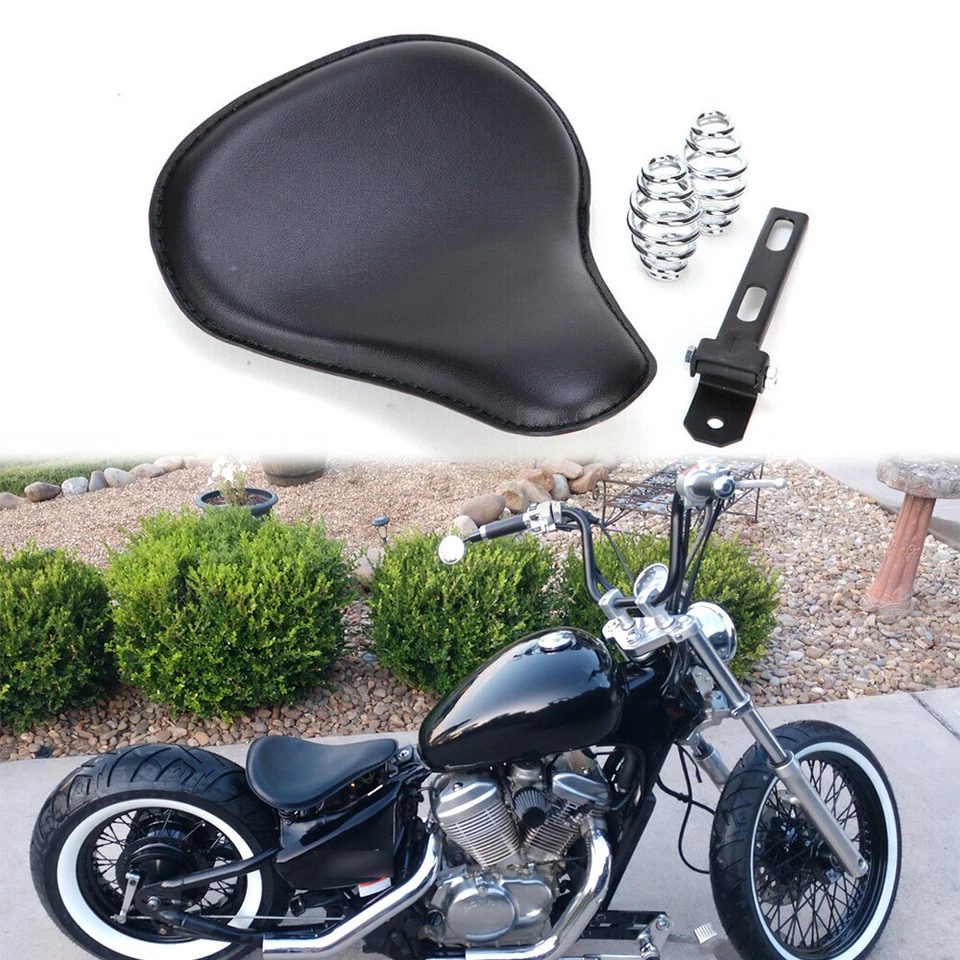 Bobber Spring Solo Seat For Honda Shadow 750 1100 ACE Aero Phantom Sabre Spirit - Image 2 of 4