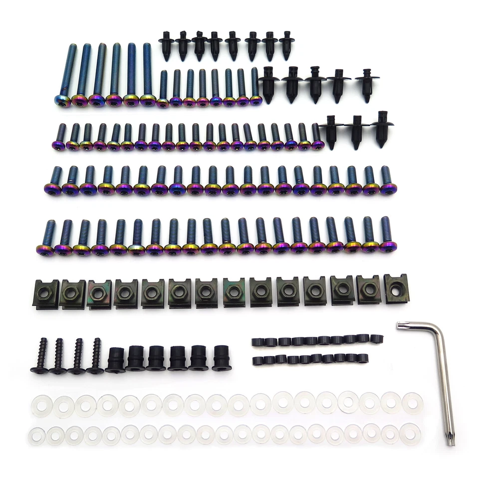 Perno de carenado exterior hexagonal de acero inoxidable tuerca de tornillo para HYOSUNG MODELO GT250R Foto 3 de 4