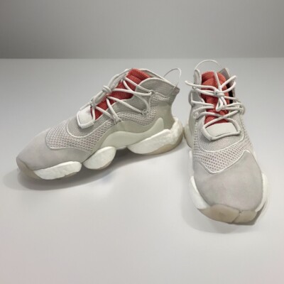 Adidas Mens Crazy BYW F34137 Gray White Basketball Shoes Sneakers Size US 7