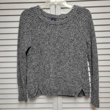 GAP Gray Merle Crew Neck Sweater 100 cotton Size XS