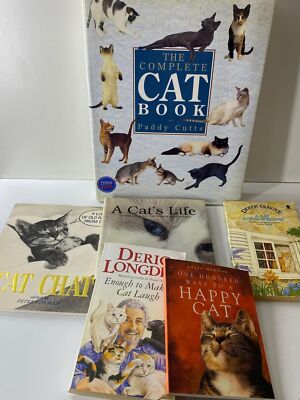Bundle of 6 Cat Lovers Books - Various Titles and Authors, Please See Pictures