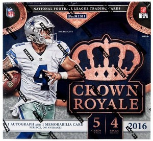 royale panini nfl trading crown retail football card box