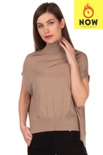 RRP €1340 BRUNELLO CUCINELLI Jumper Size M Cashmere & Silk Blend Cape Sleeve