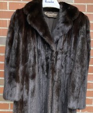Maximillian Fur Coat Womens Full Length Mahog...