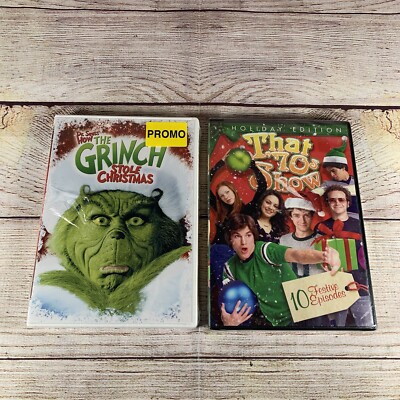 How The Grinch Stole Christmas & That 70s Show Holiday Edition DVD Lot Christmas
