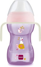 Fun to Drink Cup & Glow Handles, Baby Bottle Spill-Free Sippy Cup, Pink