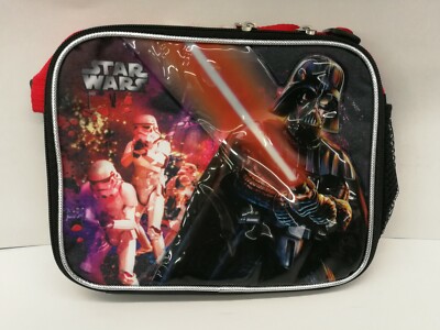 DISNEY STAR WARS DARTH VADER KID INSULATED LUNCH BAG BOX WITH SIDE