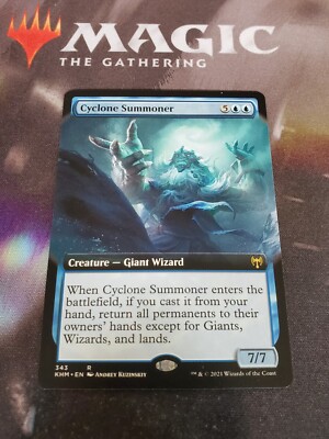 Cyclone Summoner 2x FOIL KHM MTG Kaldheim Rare MINT blue Cyclone Summoner 2x FOIL KHM MTG Kaldheim Rare MINT blue