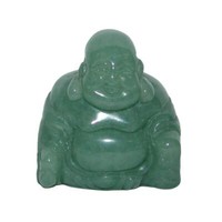Aventurin Buddha Ca. 45 X 50 Mm Aus Echtem Edelstein Happy Buddha