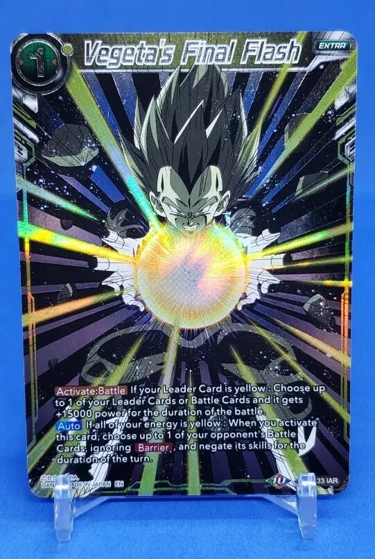 Dragonball Card IAR Lot Ultra Instinct Goku's Kamehameha & Vegeta's Final  Flash