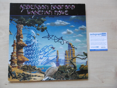 Anderson Wakeman Howe ''Yes'' Original Autogramme signed LP-Cover Vinyl ACOA