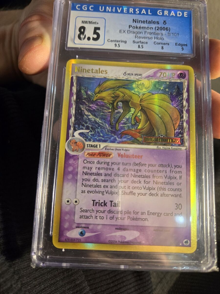 Ninetales 8/101 EX Dragon Frontiers Reverse Holo Rare Ninetales 8/101 EX Dragon Frontiers Reverse Holo Rare