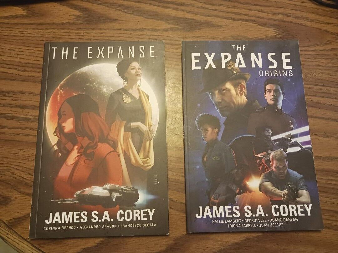 Lot of 2 The Expanse Graphic Novels, Origins & The Expanse James S. A. Corey