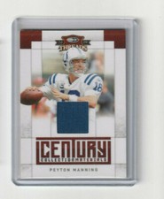 2009 Panini Threads Peyton Manning Century Collection Materials Jersey /250