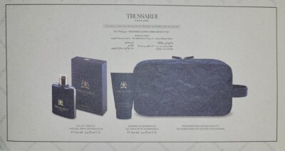 Trussardi Uomo 100 ml Eau de Toilette + 100 ml Duschgel + Beauty Bag
