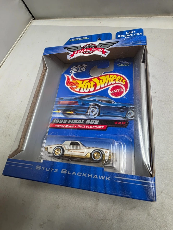1999 Hot Wheels FINAL RUN  Retiring Model STUTZ BLACKHAWK #6 of 12   - Image 3 of 3