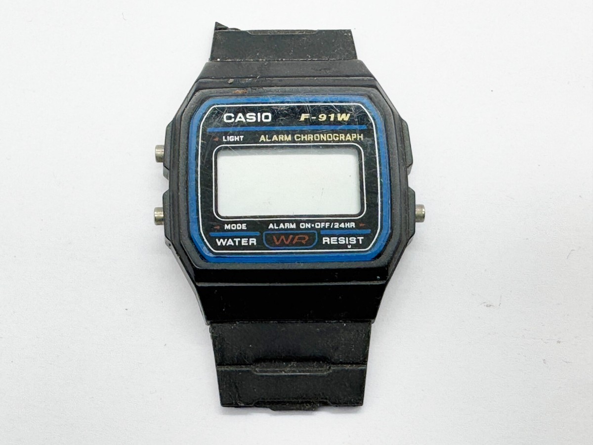 F 91w Casio W59 History Casio Strap W-59-1VD F-91W-1