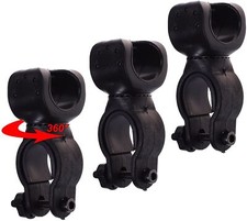 360 Degree Rotation Bike Flashlight Mount Bracket Clamp for LED Light Torch Lamp