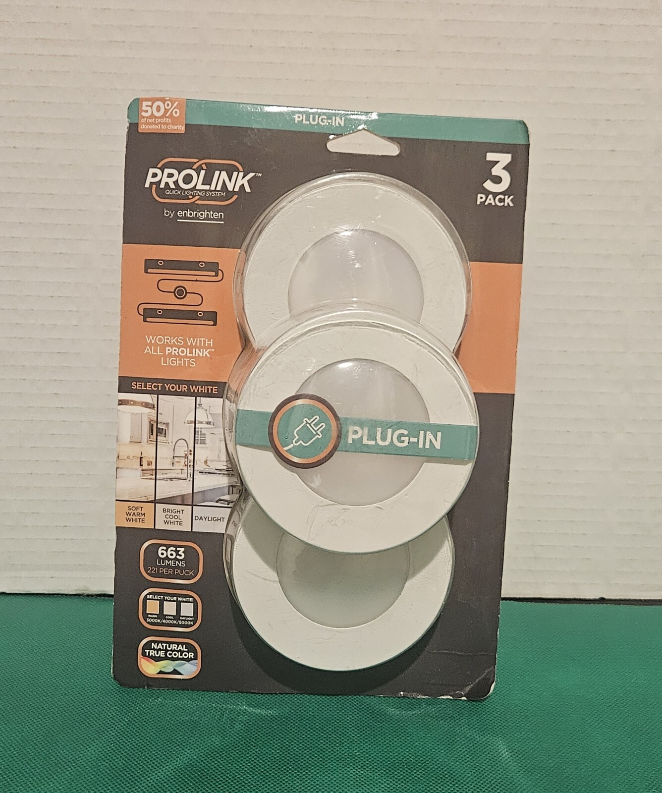 ProLink Plugin LED Under Puck Lights 3Pack eBay