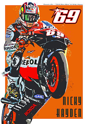 Nick Hayden Moto GP 2011 - Desenho de renators - Gartic