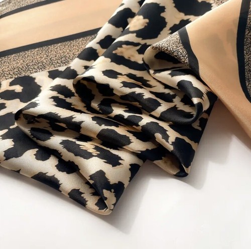 Beautiful Square Ladies Faux Silk Head Scarf,NeckScarf ,Bag Charm- 70cm x 70cm - Picture 4 of 4