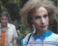 DOLLY WELLS SIGNED AUTHENTIC 8X10 PHOTO B w/COA BRITISH ACTRESS DOLL & EM PROOF