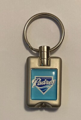 San Diego Padres 3'' Team Logo Metallic Key Chain - READ DESCRIPTION - FREE S&H