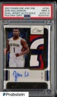 2021 Panini One And One Zion Williamson Dual Patch 10/10 PSA 9 PSA/DNA AUTO 10
